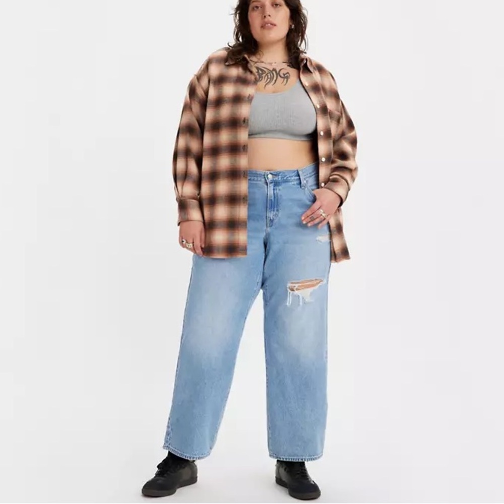 Levis Baggy Dad Jean Blue size 14W - Picture 3 of 15